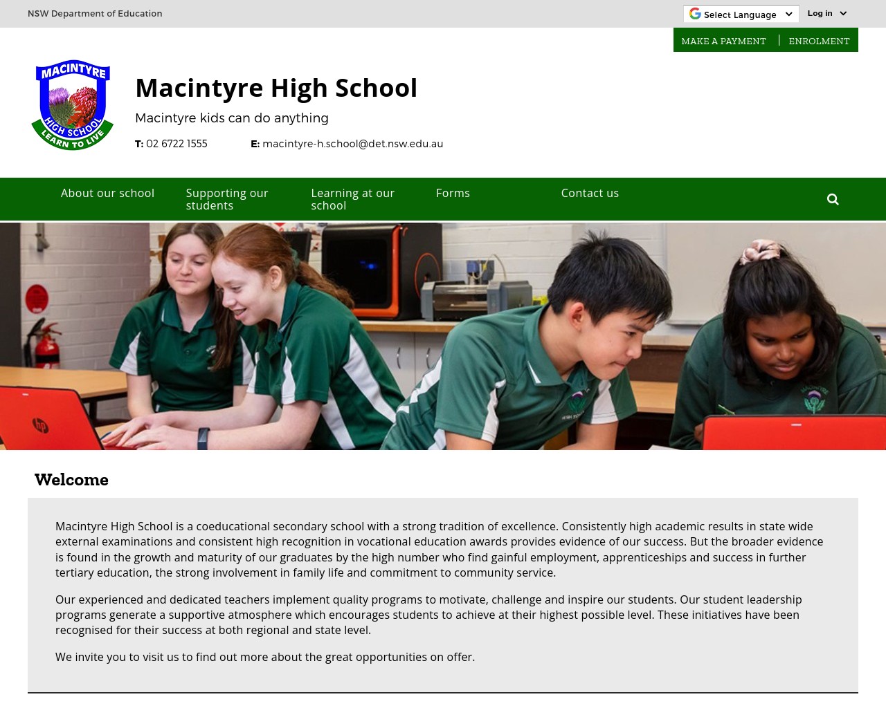 Macintyre High School