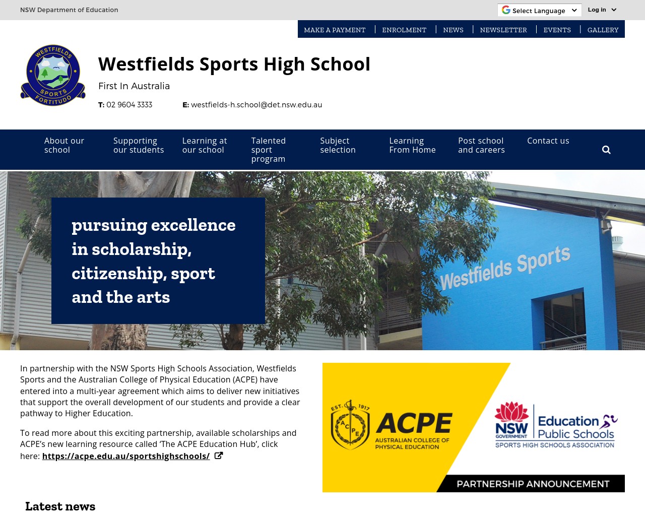 Westfield Sports High School